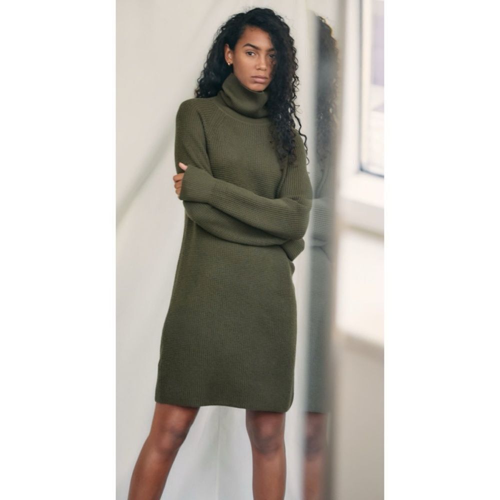 Halogen Cashmere Moss Vintage Green Oversized Sweater Size 1 ( large) Like New